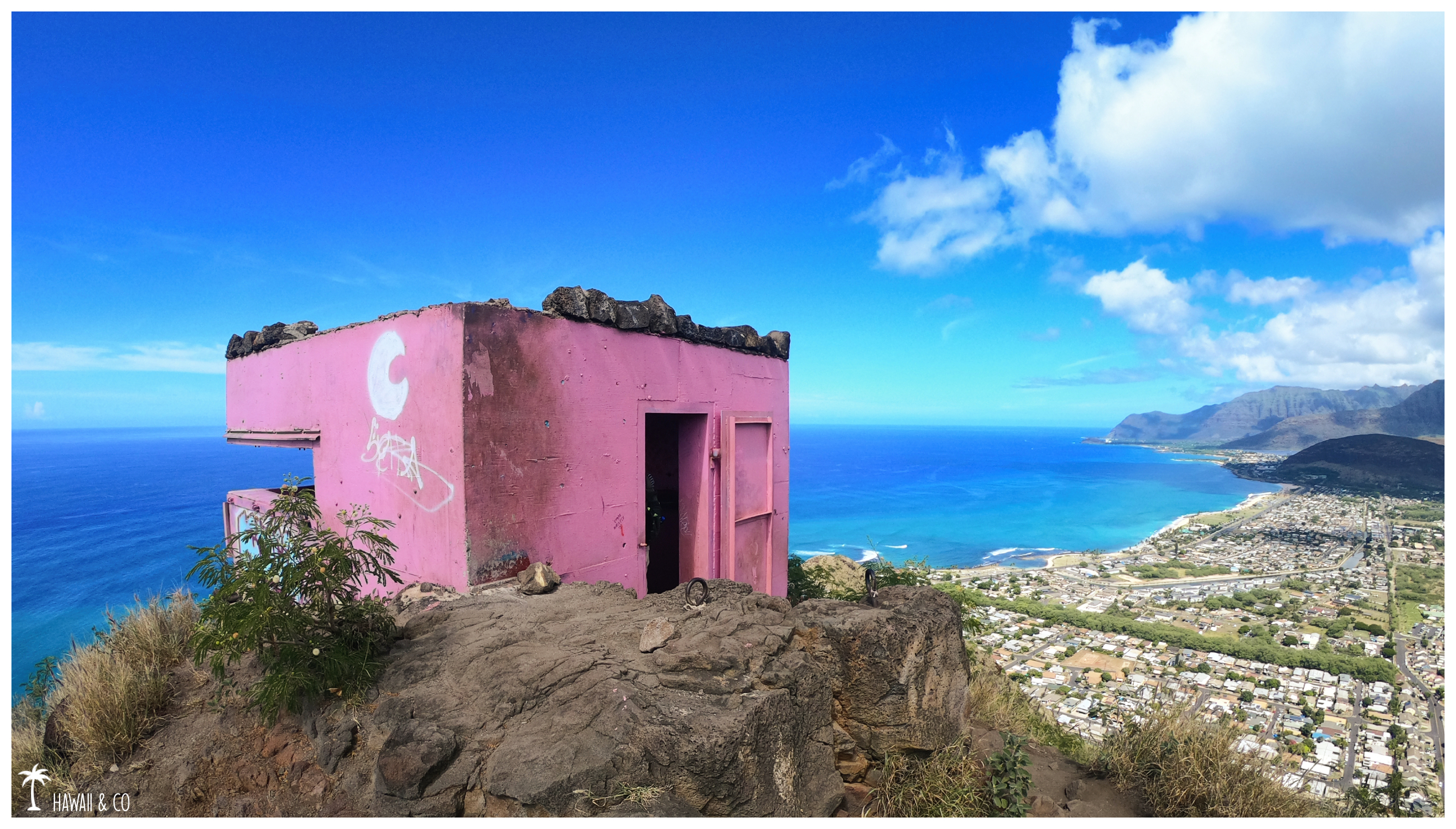 Hawaii and Co Pink Pillbox Hike Oahu