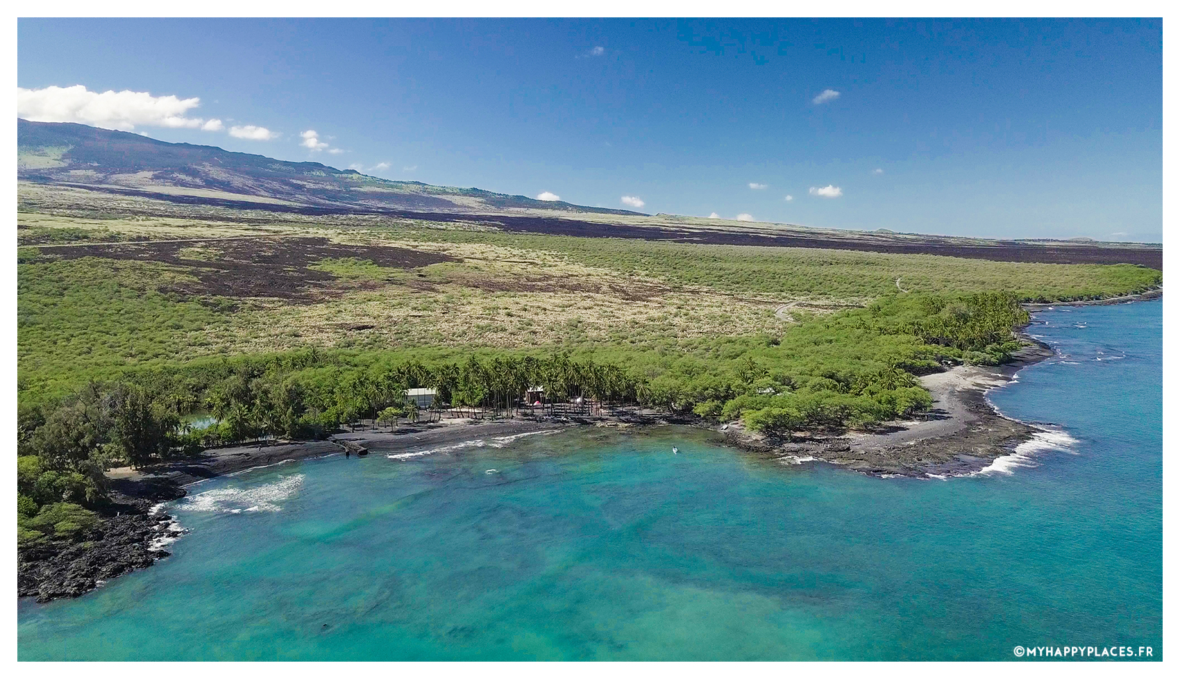 My Happy Places Drone Hawaii Kiholo Bay